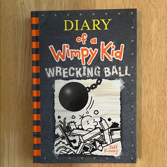 Diary Of A Wimpy Kid Other - Diary of a Wimpy Kid: Wrecking Ball - Black and Orange Cover